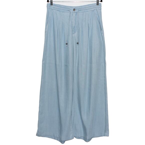 Guess Wide Leg Pant Light Blue Size Large - Picture 2 of 7